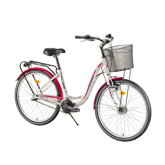 Urban Bike DHS Citadinne 2636 26” – 2016 - White-Black-Pink