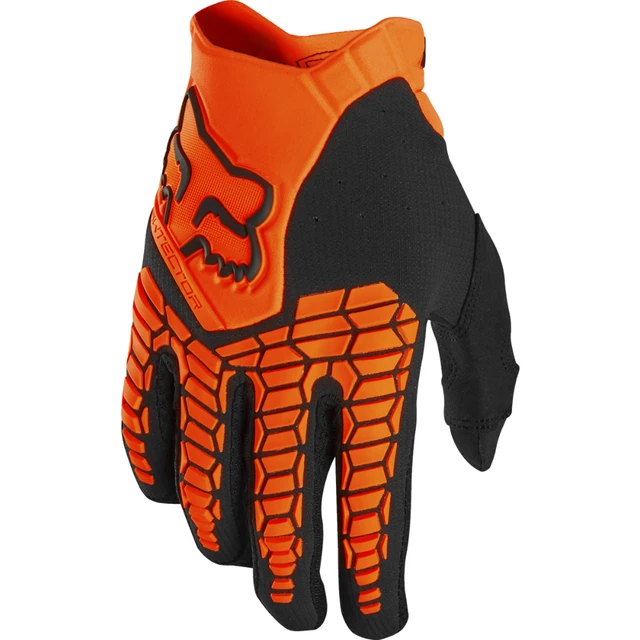 Motokrosové rukavice FOX Pawtector Fluo Orange MX22 - fluo oranžová - fluo oranžová