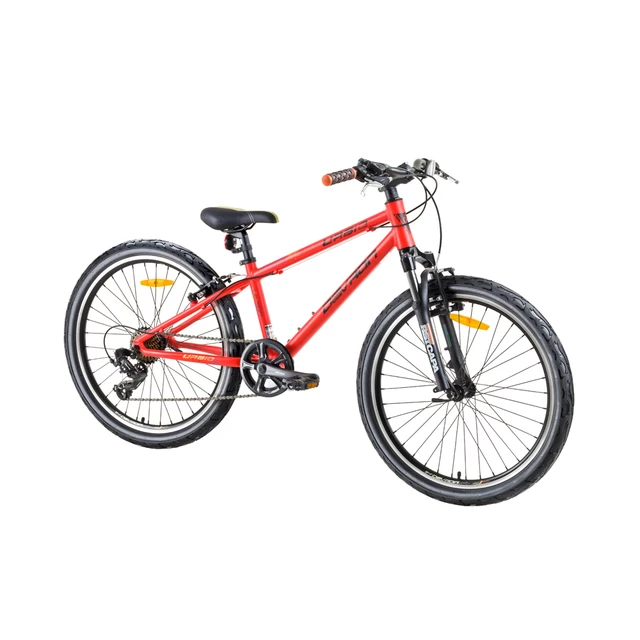 Młodzieżowy rower z amortyzatorami Devron Urbio U1.4 24" - model 2017 - Pomarańczowy split