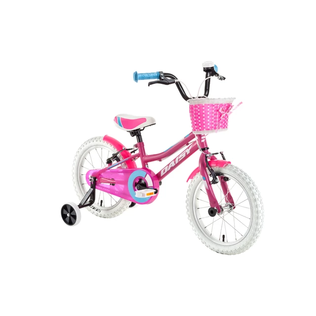 Rower dziecięcy z kółkami DHS Daisy 1604 16" 3.0 - Różowy