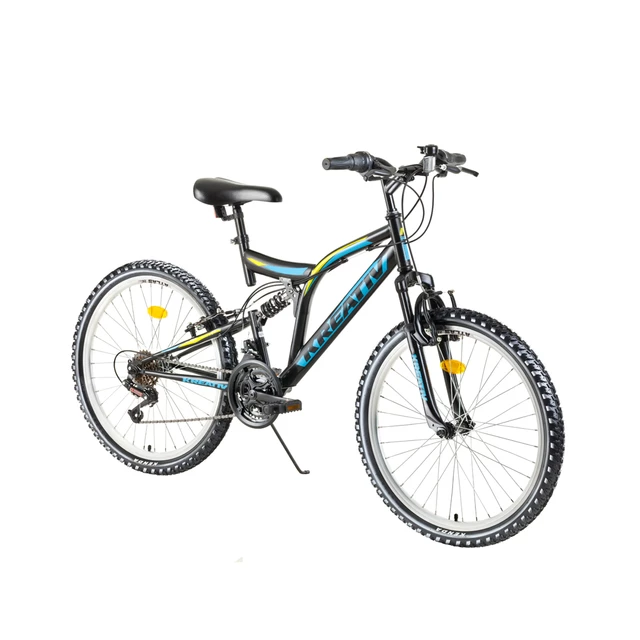 Full-Suspension Junior Bike Kreativ 2441 24” – 2018 - Black