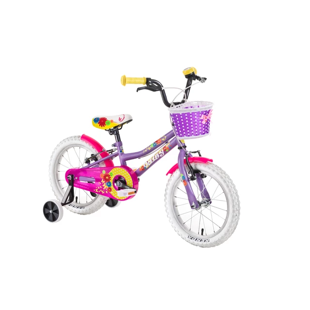 Rower dziecięcy DHS Daisy 1404 14" 4.0 - Fioletowy
