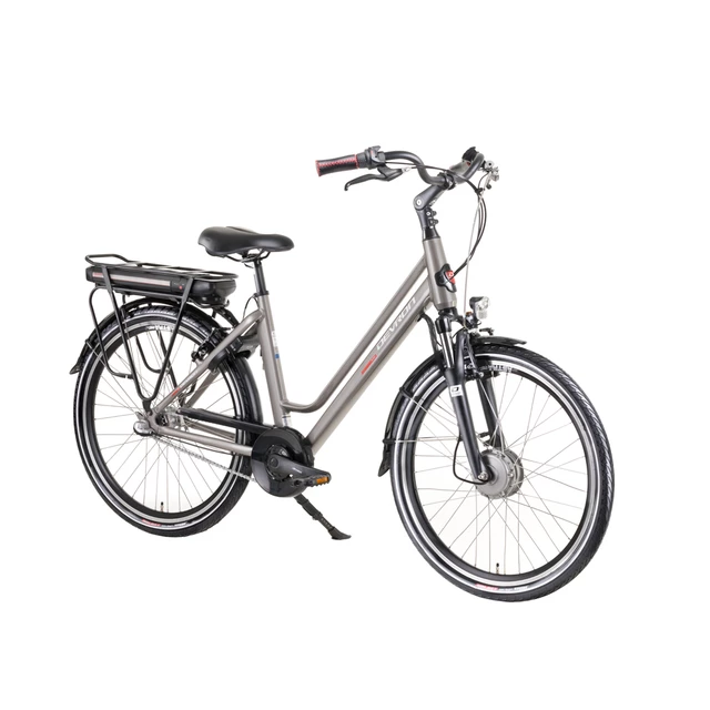 Miejski rower elektryczny Devron 28122 4.0 - Czarny - Szary