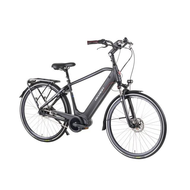 Városi elektromos kerékpár Devron 28427 28" 4.0 - fekete - fekete