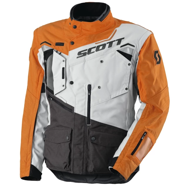 Motoros kabát Scott Dualraid TP - szürke-narancssárga