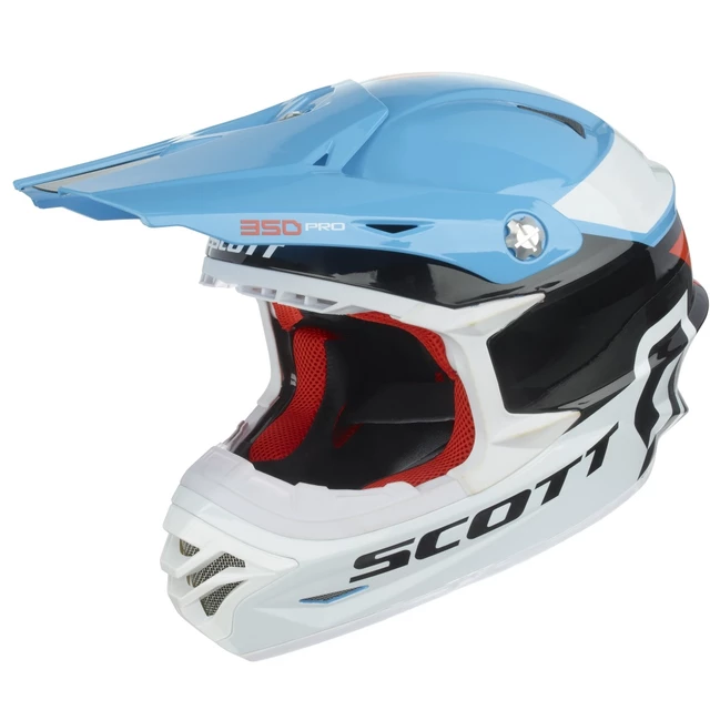 Motocross Helmet Scott 350 Pro Race - Blue-Orange