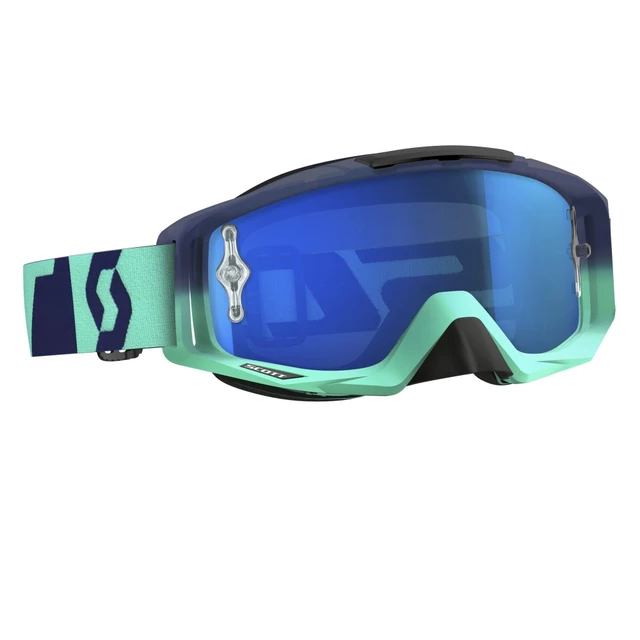 Moto Glasses SCOTT Tyrant MXVI - Oxide Turquoise-Blue-Electric Blue Chrome