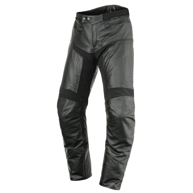 Kožené moto nohavice SCOTT Tourance Leather DP - čierna - čierna