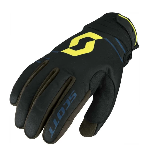 Motorcycle Gloves SCOTT 350 Insulated MXVII - Black-Lime Green