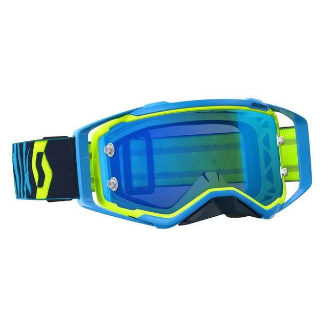 Motorcycle Goggles SCOTT Prospect MXVII - Blue-Yellow-Electric Blue-Chrome