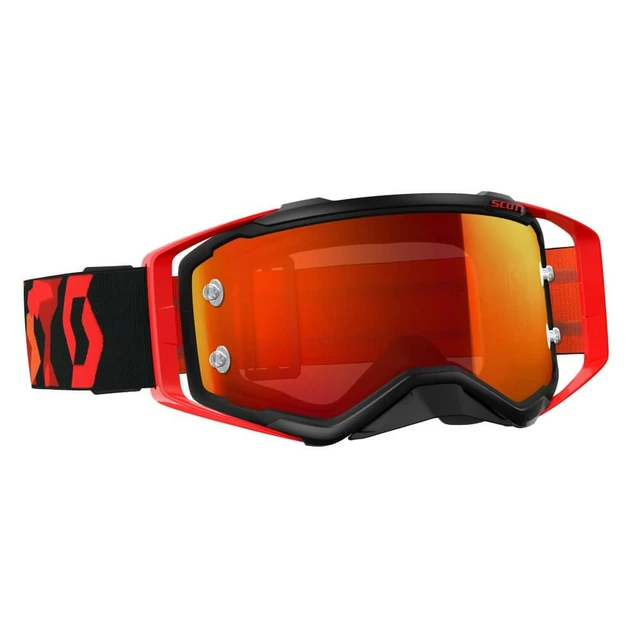 SCOTT Prospect MXVII Crossbrille - black-fluo red-orange chrome