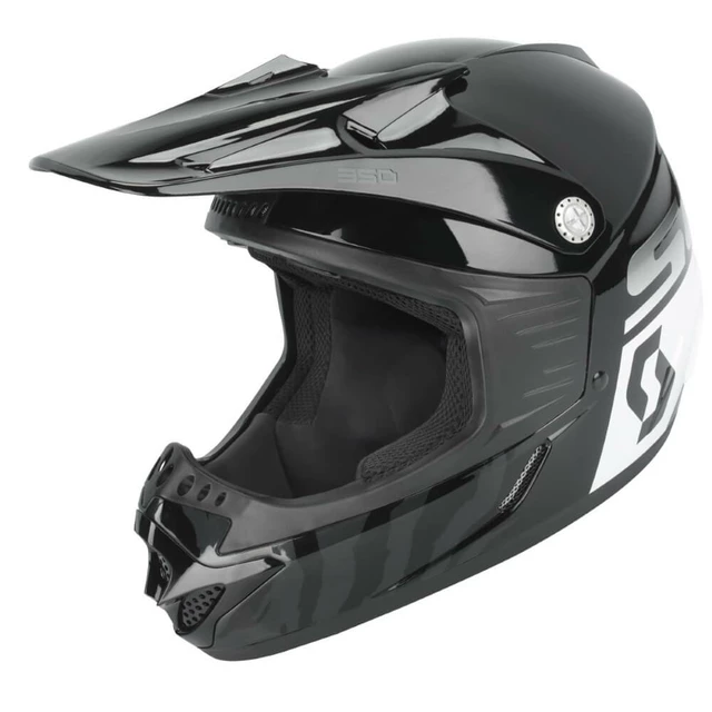 Children's Motocross Helmet SCOTT 350 Race Kids MXVII - Black-White