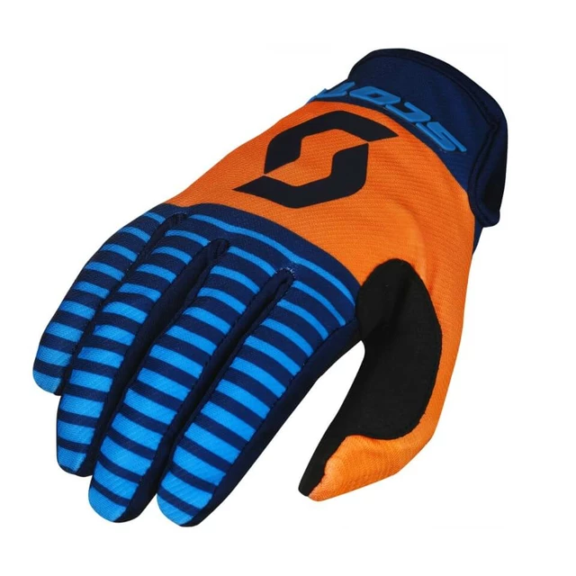 Moto Gloves SCOTT 350 Track MXVII - Blue-Orange