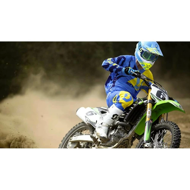 SCOTT 350 Race MXVII Motocross-Trikot - Blue-Yellow