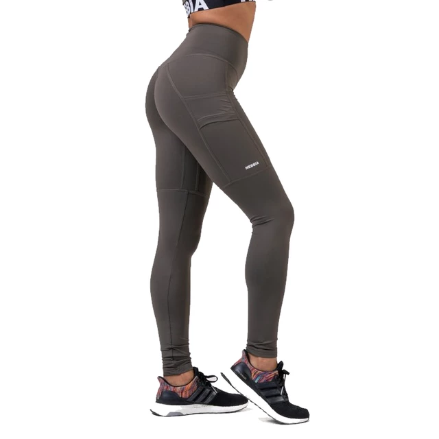 Női leggings Nebbia High Waist Fit&Smart 505 - Őszibarack - Safari