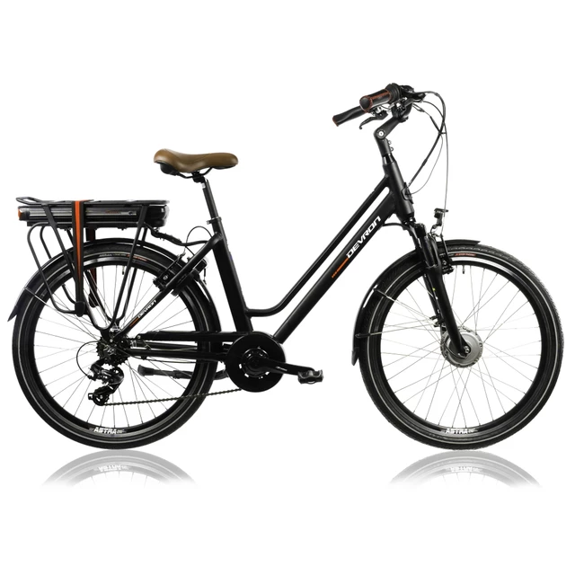 Miejski rower elektryczny Devron 26120 26" - 7.0 - Szary - Czarny