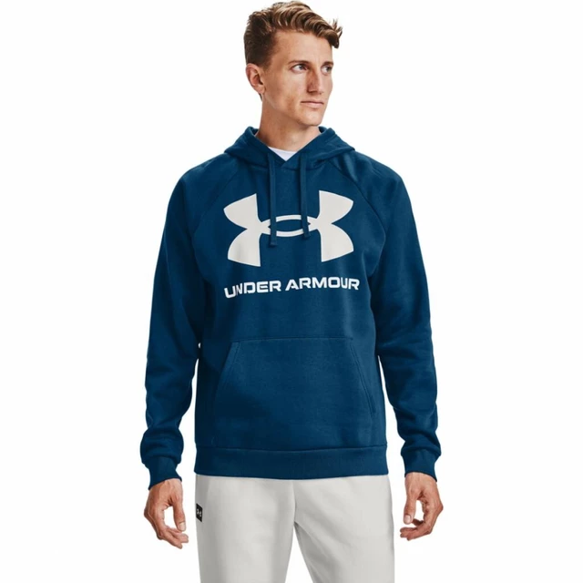 Pánská mikina Under Armour Rival Fleece Big Logo HD - Midnight Navy - Graphite Blue