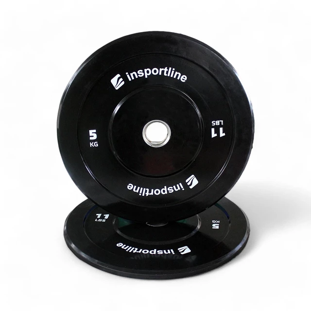 Obciążenie olimpijskie gumowane inSPORTline Bumper Plate Lite 5 kg 50 mm