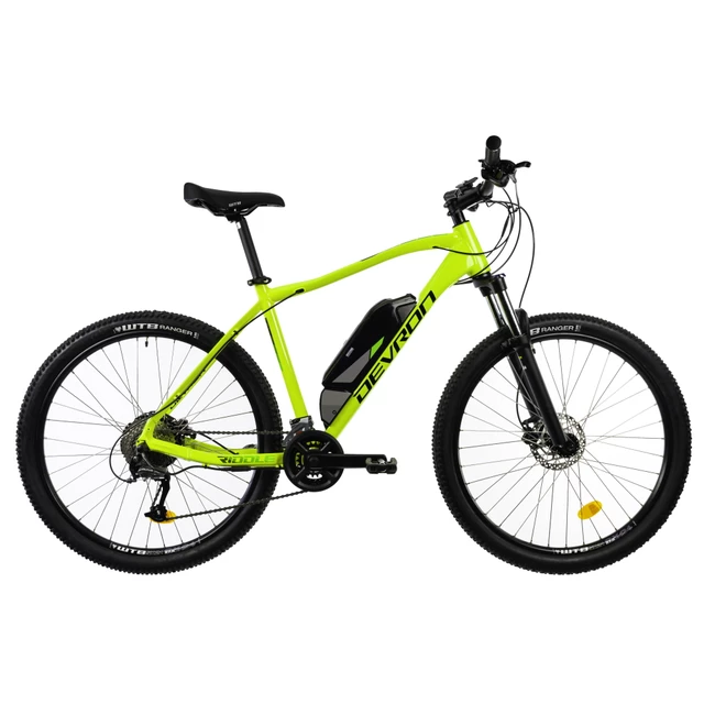 Górski rower elektryczny Devron Riddle M1.7 27,5" - 7.0 - Szary matowy - Neonowy