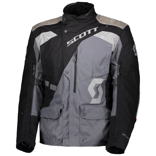 Motorcycle Jacket SCOTT Dualraid Dryo - Black/Iron Grey - Black/Iron Grey