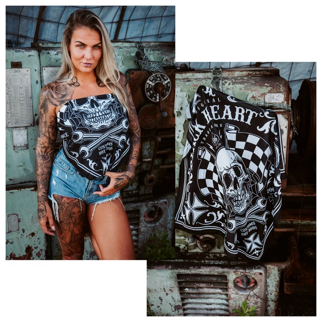 Chusta szal na szyję bandana W-TEC Black Heart Bandest - Starter