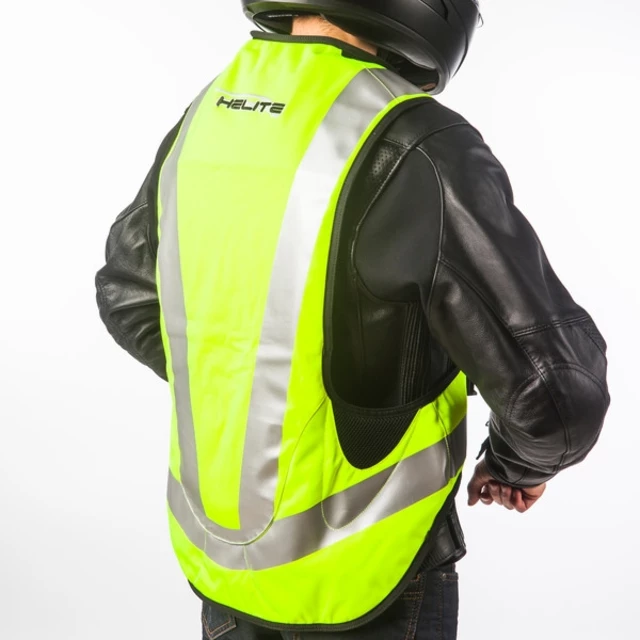 Airbagová vesta Helite Turtle HiVis 1, mechanická s trhačkou - žlutá