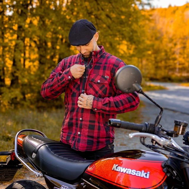Motorcycle Shirt BOS Lumberjack