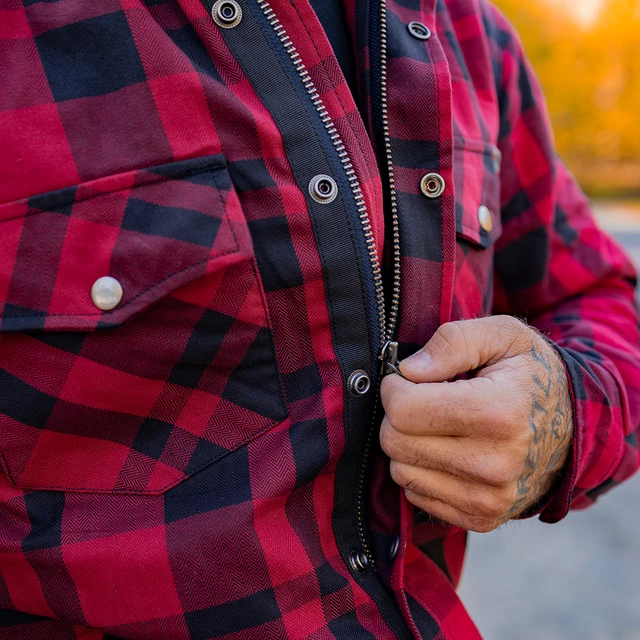 Moto košeľa BOS Lumberjack - Dark Camo