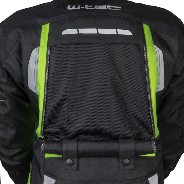Motoros kabát W-TEC Gelnair - fekete-zöld