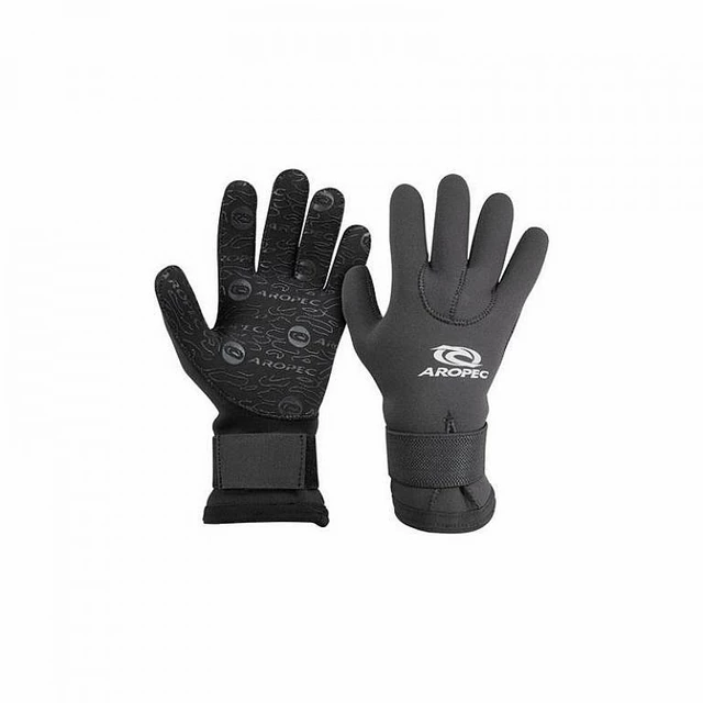 Neoprene Gloves Aropec CLASSIC 3 mm - Black - Black