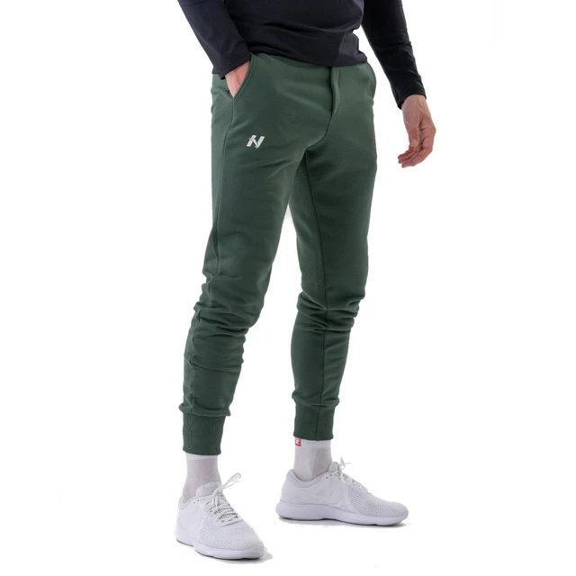 Men’s Sweatpants Nebbia “Reset” 321 - Light Grey - Dark Green