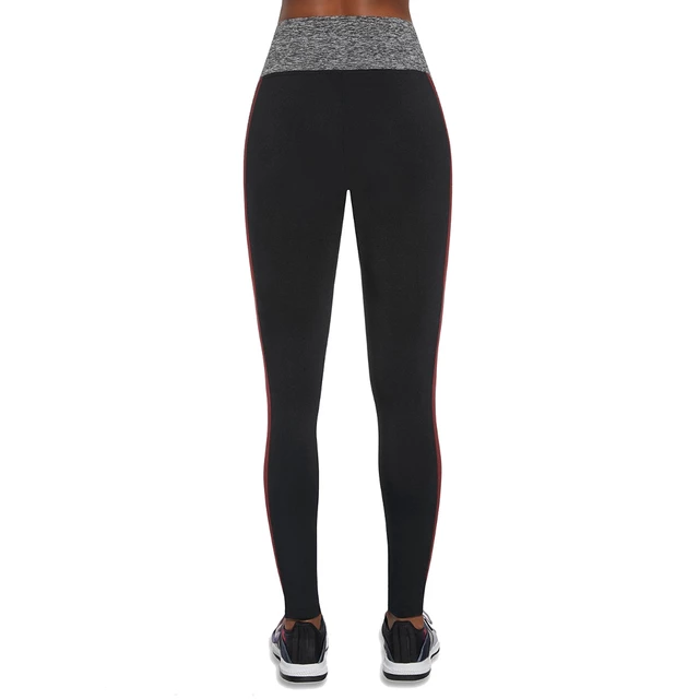 BAS BLACK Extreme Damen Leggings - schwarz-grau-rot