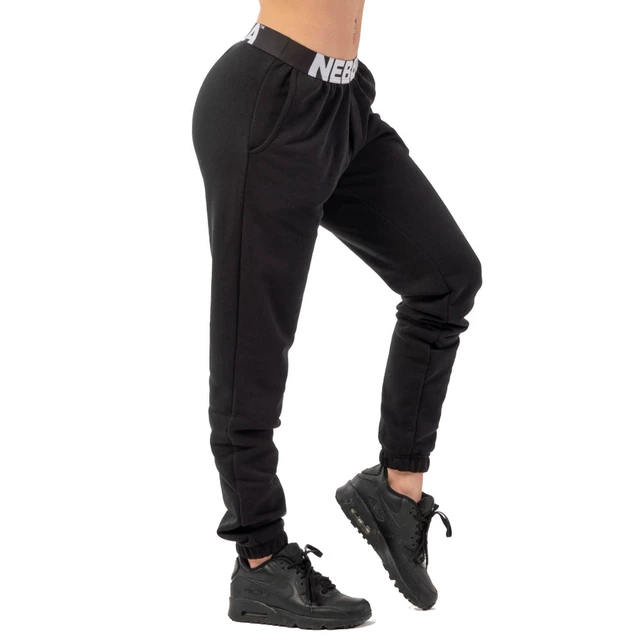 Women’s Sweatpants Nebbia Iconic 408 - Cream - Black