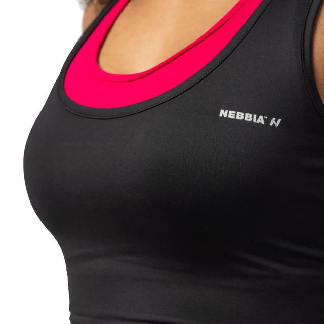Nebbia sportos slim-fit crop trikó - világoskék