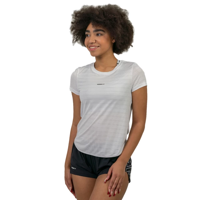 Damska koszulka sportowa T-shirt Nebbia "Airy" FIT Activewear 438 - Biały