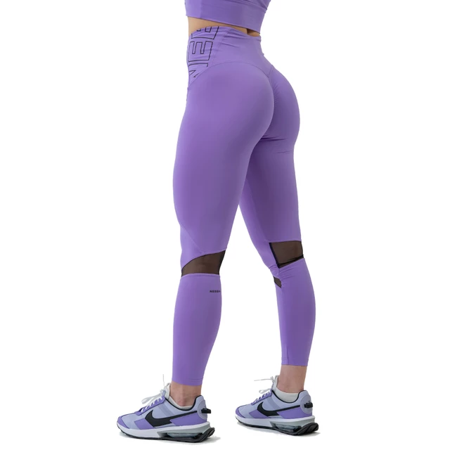 Női leggings magas derékkal Nebbia FIT Activewear 443 - kék - lila