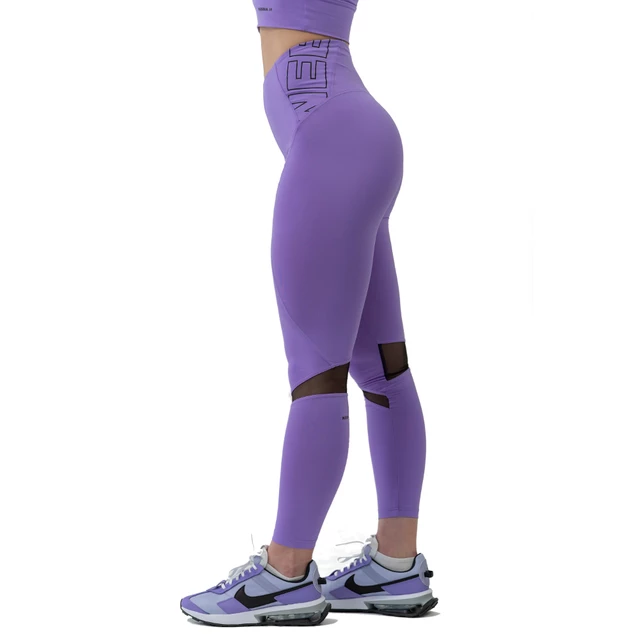 Női leggings magas derékkal Nebbia FIT Activewear 443 - lila