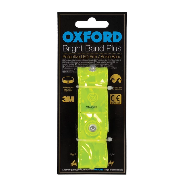 Reflexní pásek Oxford Bright Band Plus se 4 LED diodami - inSPORTline