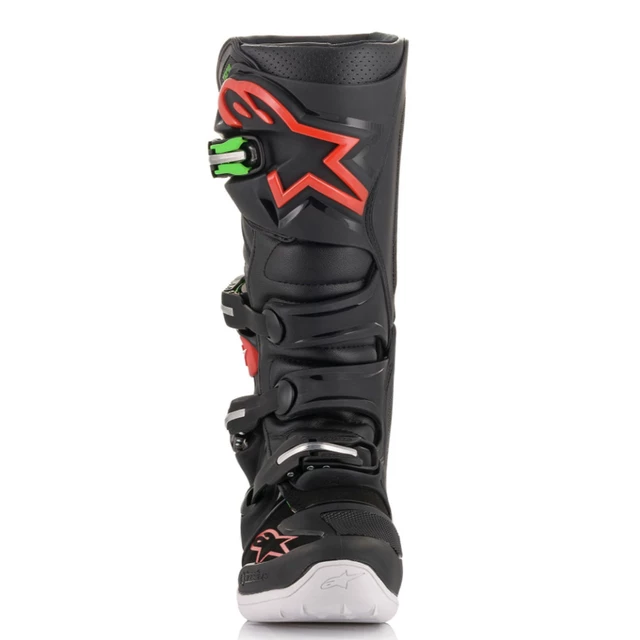 Motorcycle Boots Alpinestars Tech 7 Black/Red/Green 2022 - Black/Red/Green