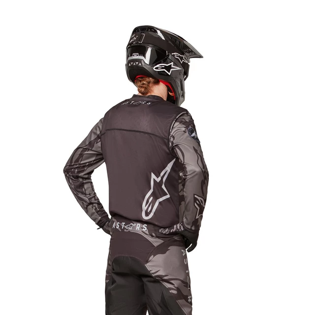 Motokrosové nohavice Alpinestars Racer Tactical čierná/šedá