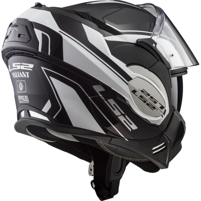 Flip-Up Motorcycle Helmet LS2 FF399 Valiant Lumen / H-V Yellow - Nucleus Black Glow Green