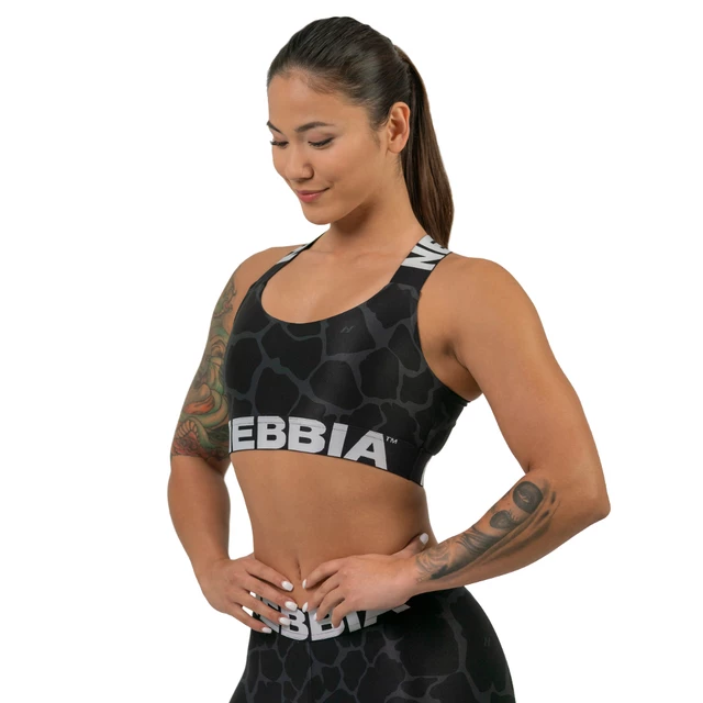High Support Sports Bra Nebbia Ocean Selected 552 - Black
