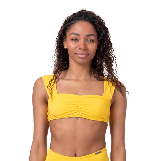 Női bikini felső Nebbia Miami Retro Top 553 - sárga