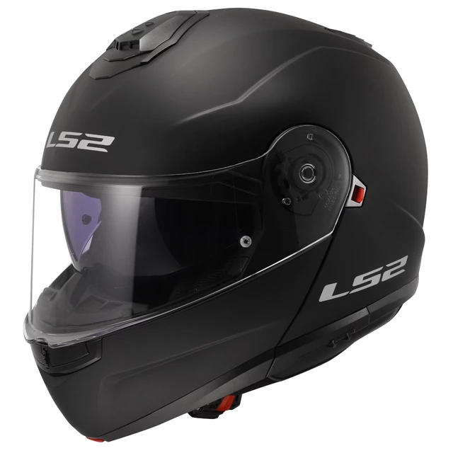 Flip-Up Motorcycle Helmet LS2 FF908 Strobe II Matte Black