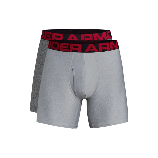 Pánske boxerky Under Armour Tech 3in 2ks - Mod Gray Light Heather