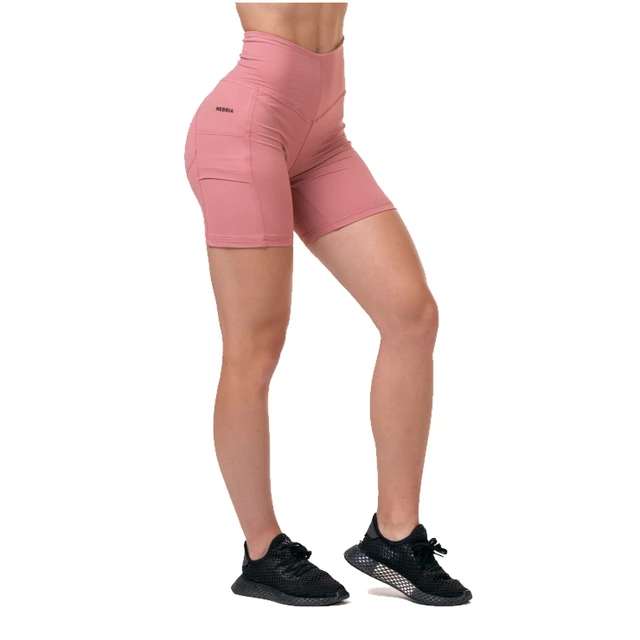 Women’s Shorts Nebbia Fit & Smart 575 - Black - Old Rose