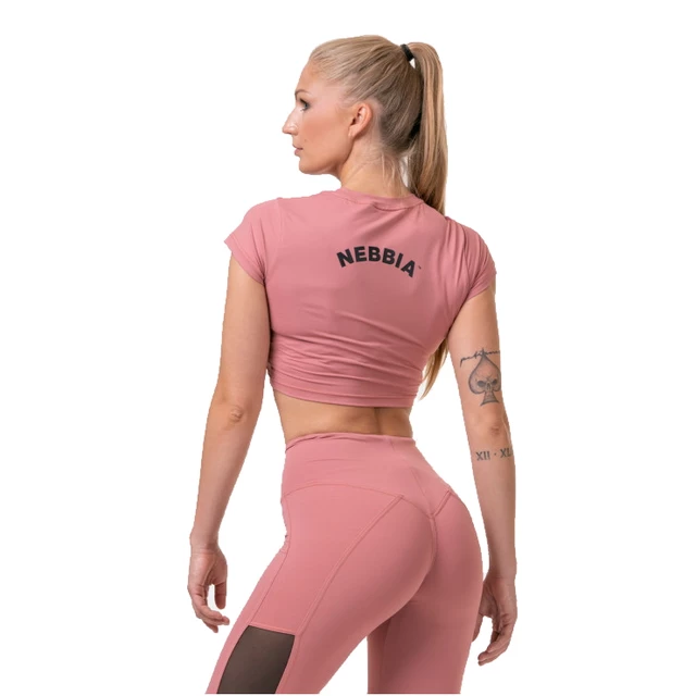 Women’s Short-Sleeved Crop Top Nebbia Sporty Hero 584