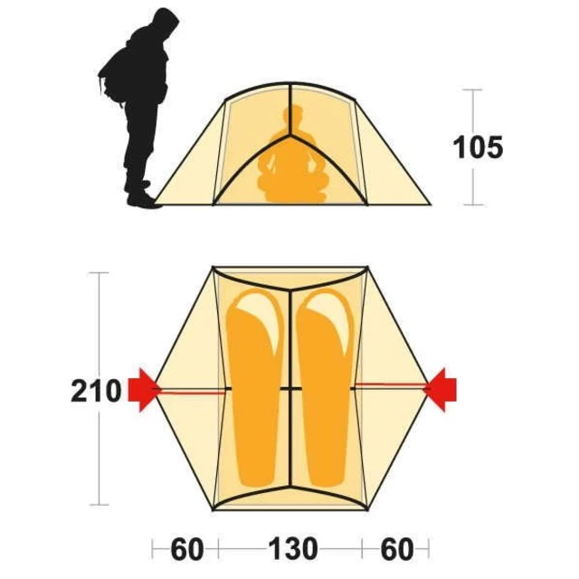 Tent FERRINO Atom 2