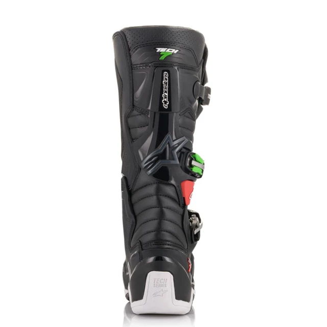 Moto topánky Alpinestars Tech 7 čierna/červená/zelená