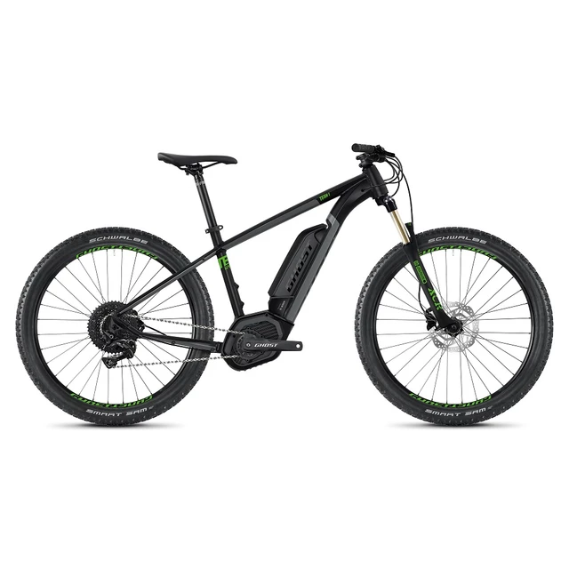 Mountain E-Bike Ghost Teru B4.7+ 27.5” – 2020 - Jet Black / Urban Gray / Riot Green